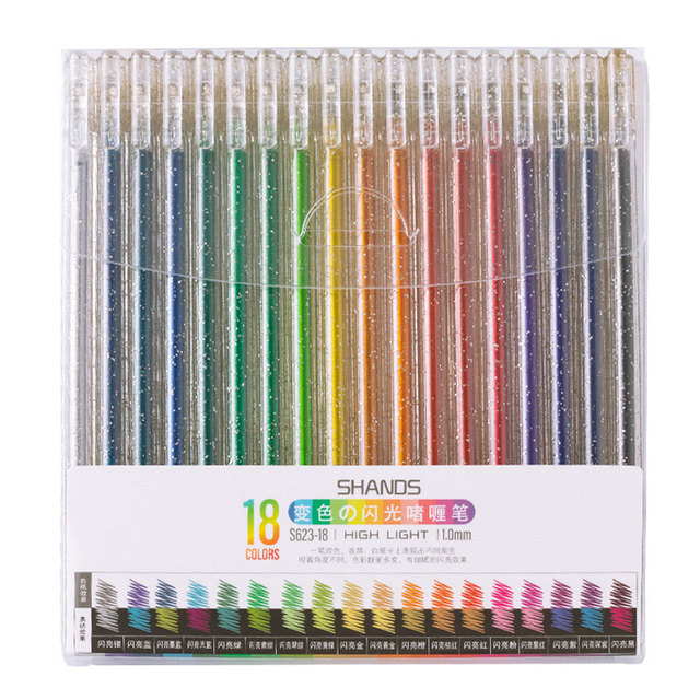 School Kawaii Pen Glitter, Glitter Pens Children